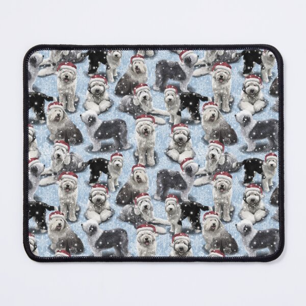 Item preview, The Christmas Old English Sheepdog designed and sold by Elspeth Rose Design.