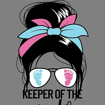 Imagen de la obra Keeper Of The Gender Messy Bun Reveal Gender Keeper Gear de DynamicDesign