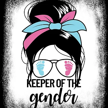 Imagen de la obra Keeper Of The Gender Messy Bun Reveal Gender Keeper Gear de DynamicDesign