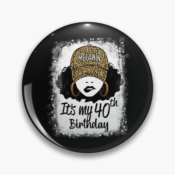 Item preview, 40 Years Old Leopard Melanin Girl It's My 40th Birthday designed and sold by tamara-art.