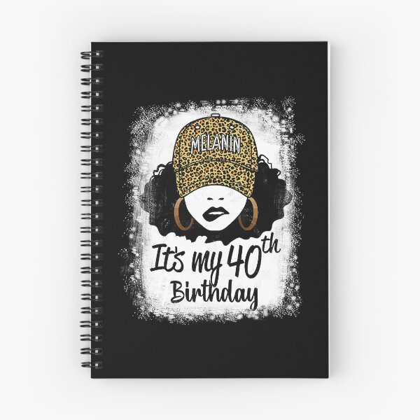 Item preview, 40 Years Old Leopard Melanin Girl It's My 40th Birthday designed and sold by tamara-art.