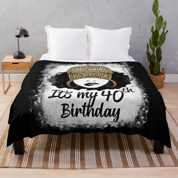 Item preview, 40 Years Old Leopard Melanin Girl It's My 40th Birthday designed and sold by tamara-art.