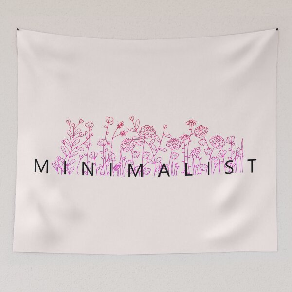 Item preview, Minimalist Text - Single Line Floral Art | Minimalistic Flower Design designed and sold by The Red Nox.
