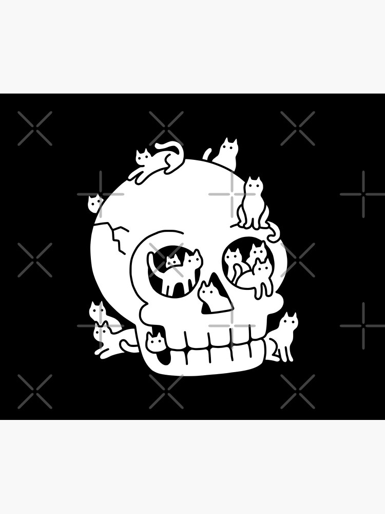 Skull is Full of Cats Doodle by obinsun