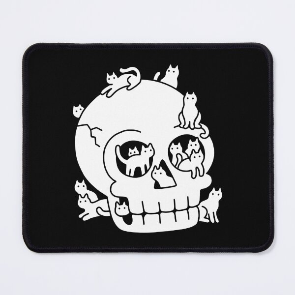 Item preview, Skull is Full of Cats Doodle designed and sold by obinsun.