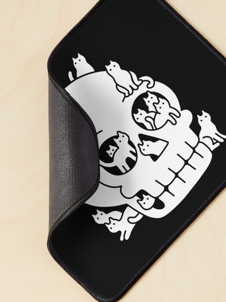 Alternate view of Skull is Full of Cats Doodle Mouse Pad
