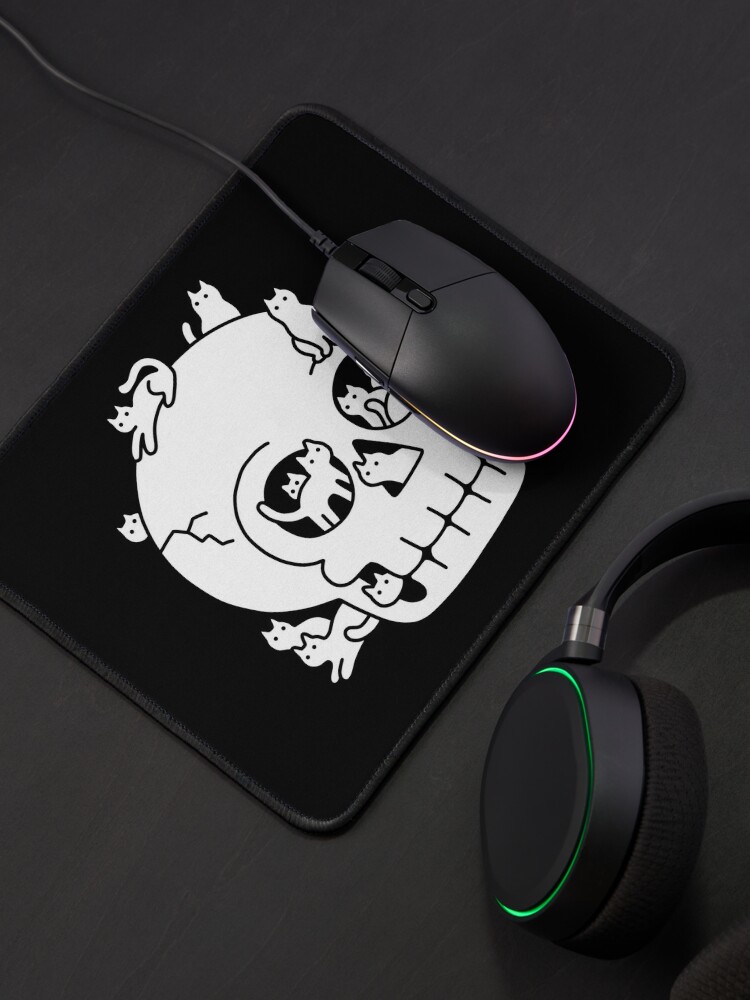 Alternate view of Skull is Full of Cats Doodle Mouse Pad