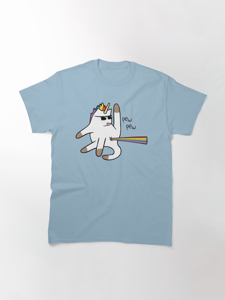 Unicorn Cat Rainbow Butt Laser T Shirt By Jezkemp Redbubble