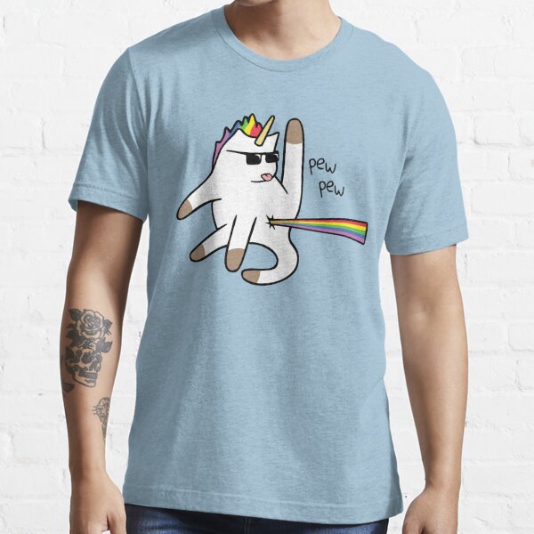 Unicorn Cat Rainbow Butt Laser T Shirt For Sale By Jezkemp Redbubble Cat T Shirts Cats T