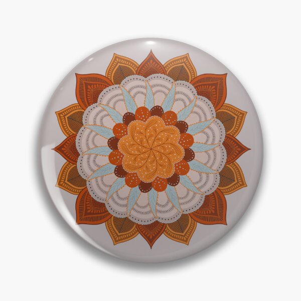 Item preview, Floral Mandala - Warm Grey designed and sold by JPuckett-Design.