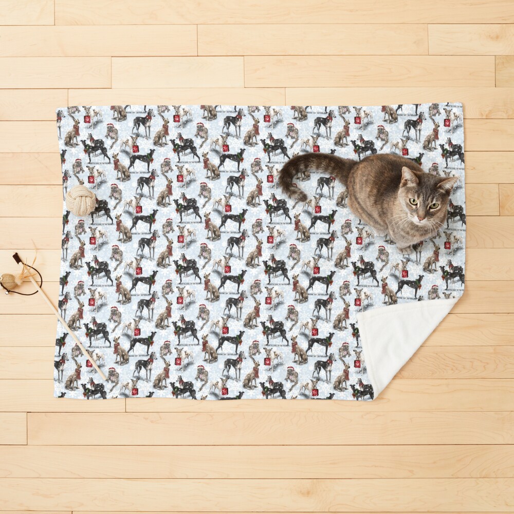 The Christmas Greyhound Pet Blanket