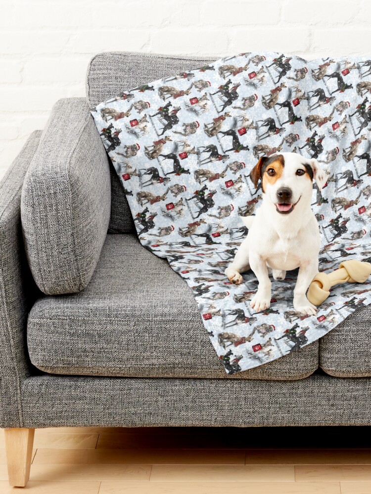 Alternate view of The Christmas Greyhound Pet Blanket