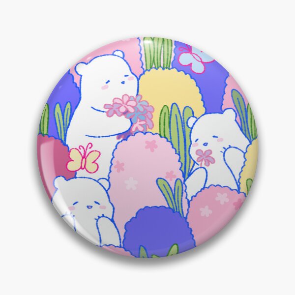 Item preview, Gonmi The Chubby Polarbear with mania , laziness and undone work / Flower Garden 1 designed and sold by MyFairyAndGonmi.