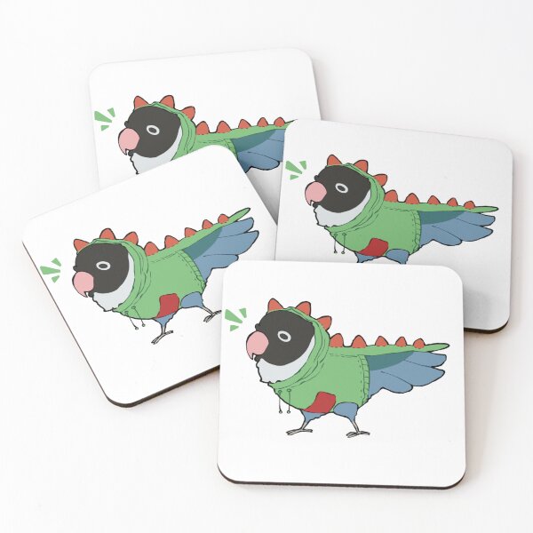 Item preview, Cute Masked Lovebird Dinosaur Costume designed and sold by Alice Cheng.