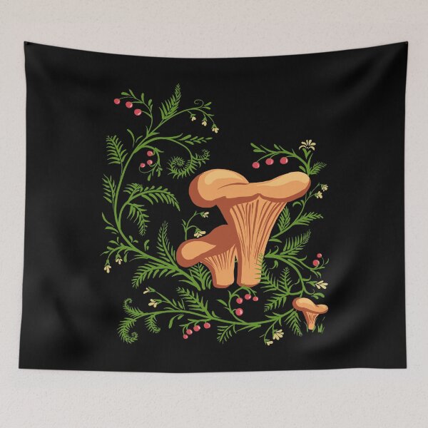 Item preview, Forest Mushrooms - Floral Fungi Vintage Ukrainian Vyshyvanka designed and sold by r-silver.