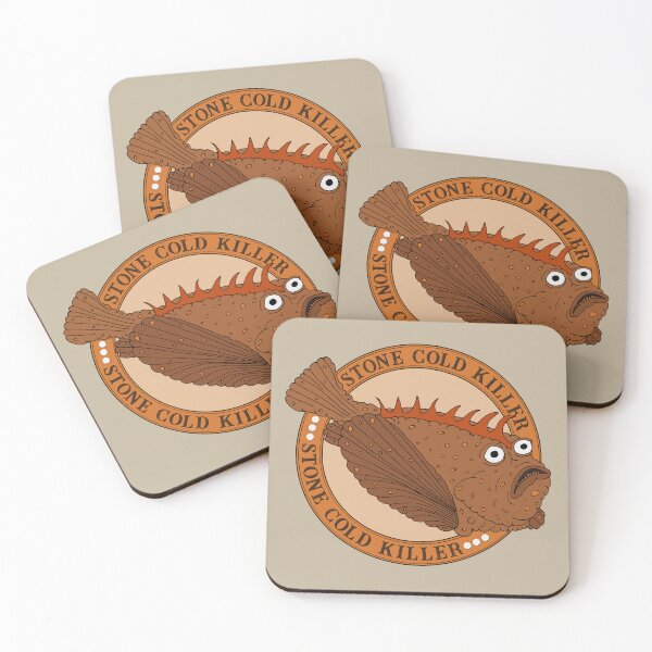 Item preview, Funny Cartoon Australian Stonefish Quote designed and sold by HotHibiscus.