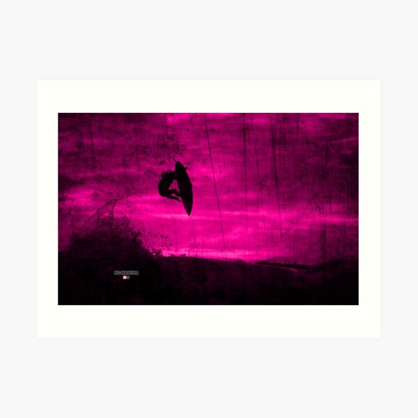 Surfer X - Big Kahuna Pink Art Print
