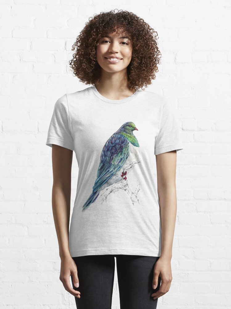 Art Print T Shirt, Kereru New Zealand Native Bird