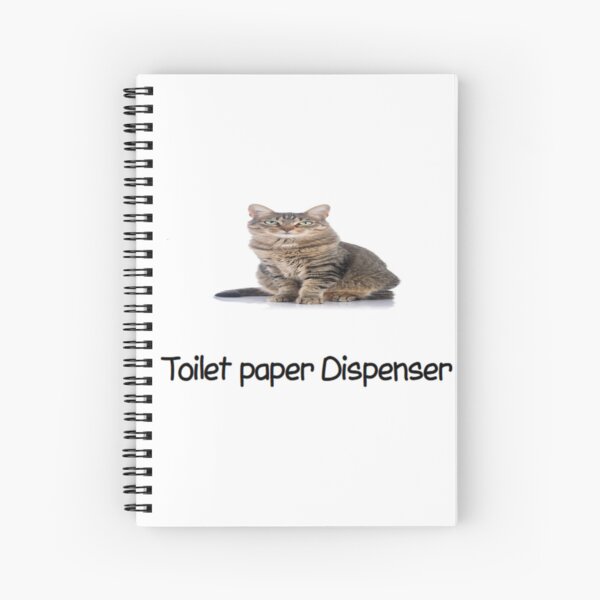 Toilet paper Dispenser Spiral Notebook