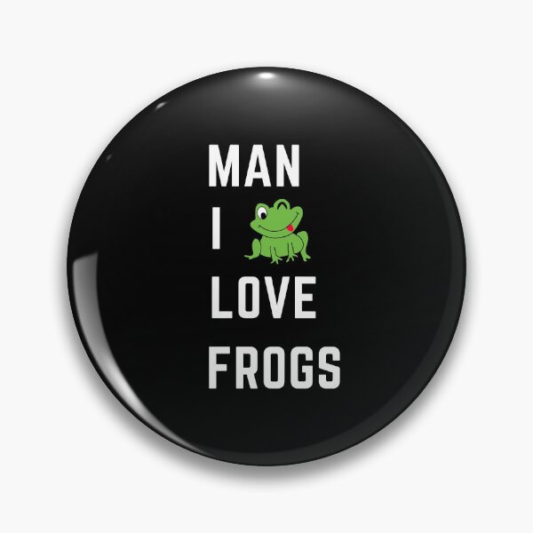 Item preview, Man I Love Frogs white text Poster designed and sold by NicoleDaila.