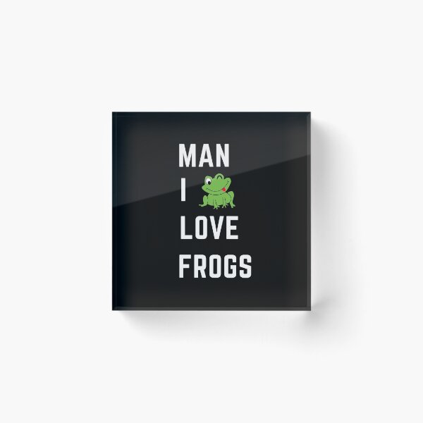 Item preview, Man I Love Frogs white text Poster designed and sold by NicoleDaila.