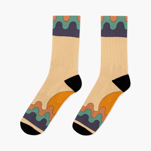 Item preview, Orange sunset tones with turquoise and purple abstract designed and sold by AlfabetDesign.
