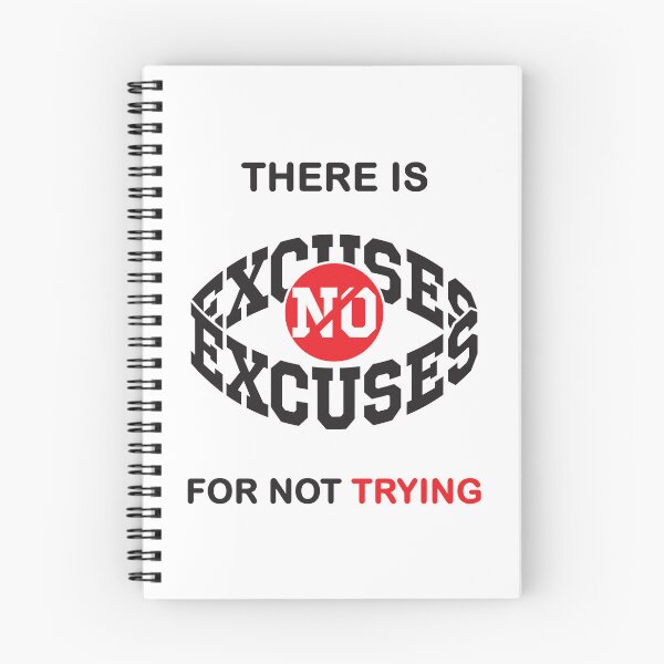 Item preview, There is no excuse for not trying Sticker designed and sold by NicoleDaila.