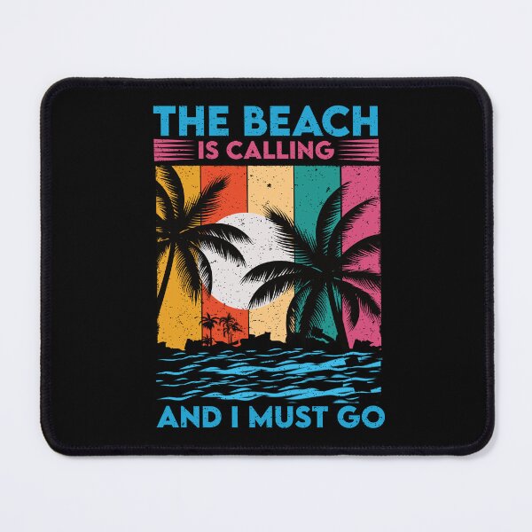 Item preview, The Beach Is Calling And I Must Go: Retro Vintage Palm Beach Life, Beach Lover, Vacation designed and sold by Adexyl.