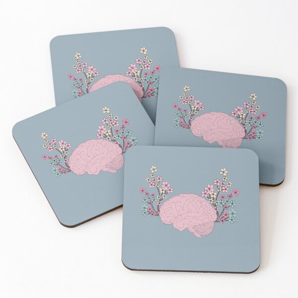 Item preview, Human brain with flowers  designed and sold by Preslava Genova.
