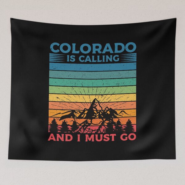 Item preview, Colorado Is Calling And I Must Go: Retro Vintage Colorado State, America Home Calling, Mountain Vacation designed and sold by Adexyl.