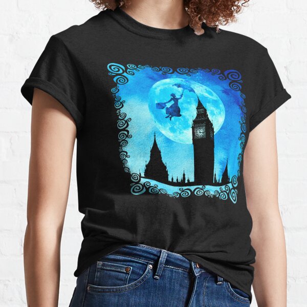 Magical Watercolor Night - Mary Poppins Classic T-Shirt