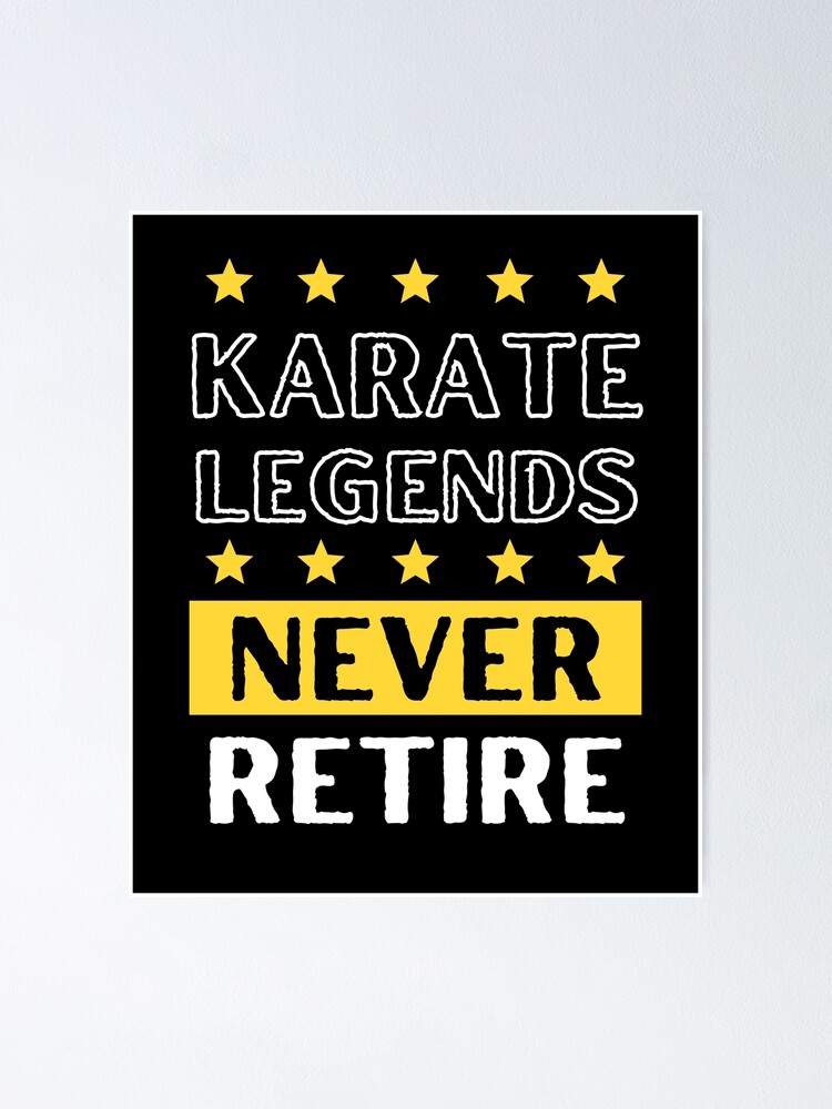 Karate Legends Never Retire Purple Ver Poster For Sale By 9n20