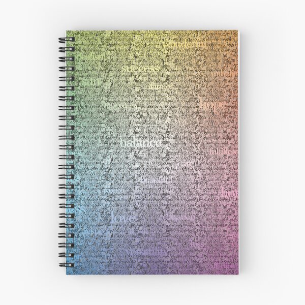 Item preview, Positive words, rainbow colors designed and sold by AlfabetDesign.