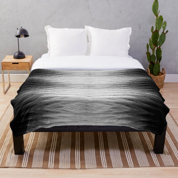 Item preview, Abstract art-White feathers on a black background designed and sold by differentTshirt.