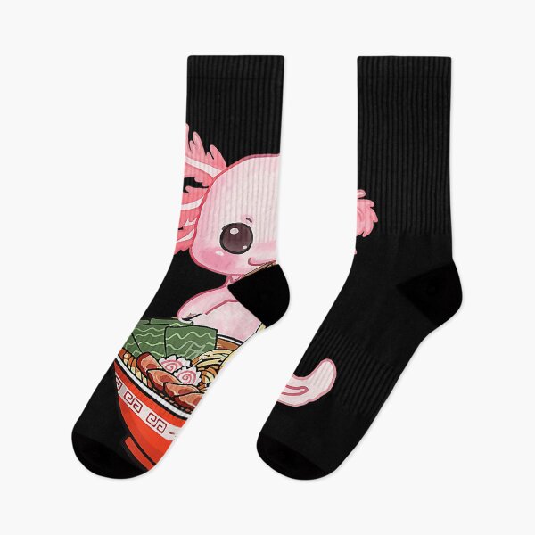 Item preview, Kawaii Axolotl Eating Ramen Noodles Anime designed and sold by MichealExan.