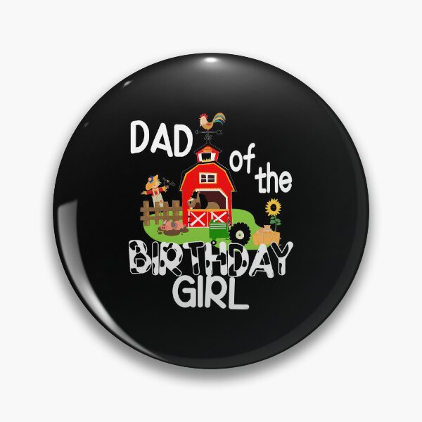 Item preview, Dad Of The Birthday Girl Cow Farm Barnyard Party Gift designed and sold by PameGraha.