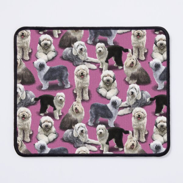 Item preview, Old English Sheepdog Pink designed and sold by Elspeth Rose Design.