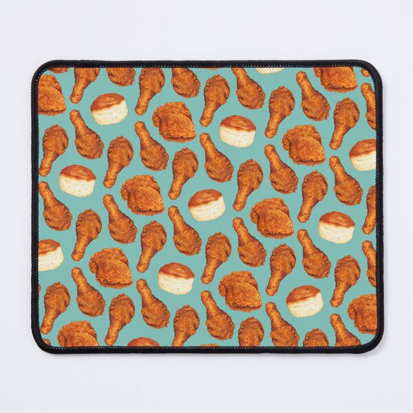 Item preview, Fried Chicken & Biscuit Pattern - Blue designed and sold by Kelly  Gilleran.
