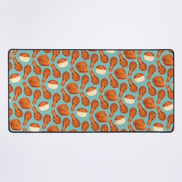 Item preview, Fried Chicken & Biscuit Pattern - Blue designed and sold by Kelly  Gilleran.