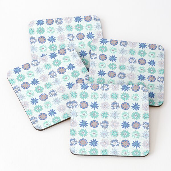 Item preview, Bluish Summer Flowers designed and sold by cesartorresart.