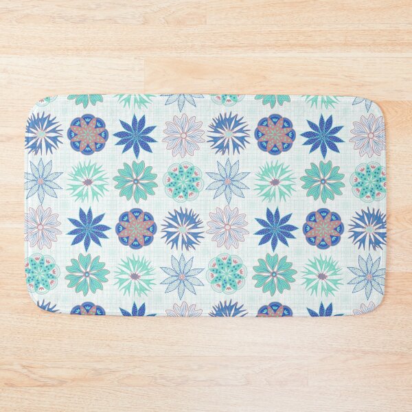 Item preview, Bluish Summer Flowers designed and sold by cesartorresart.