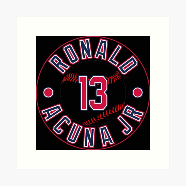 Ronald Acuña Jr: The Silencer Art Print, Atlanta - MLBPI - BreakingT