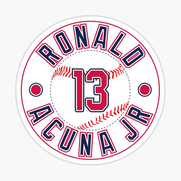 Ronald Acuña Jr. Sticker for Sale by theclemsonj