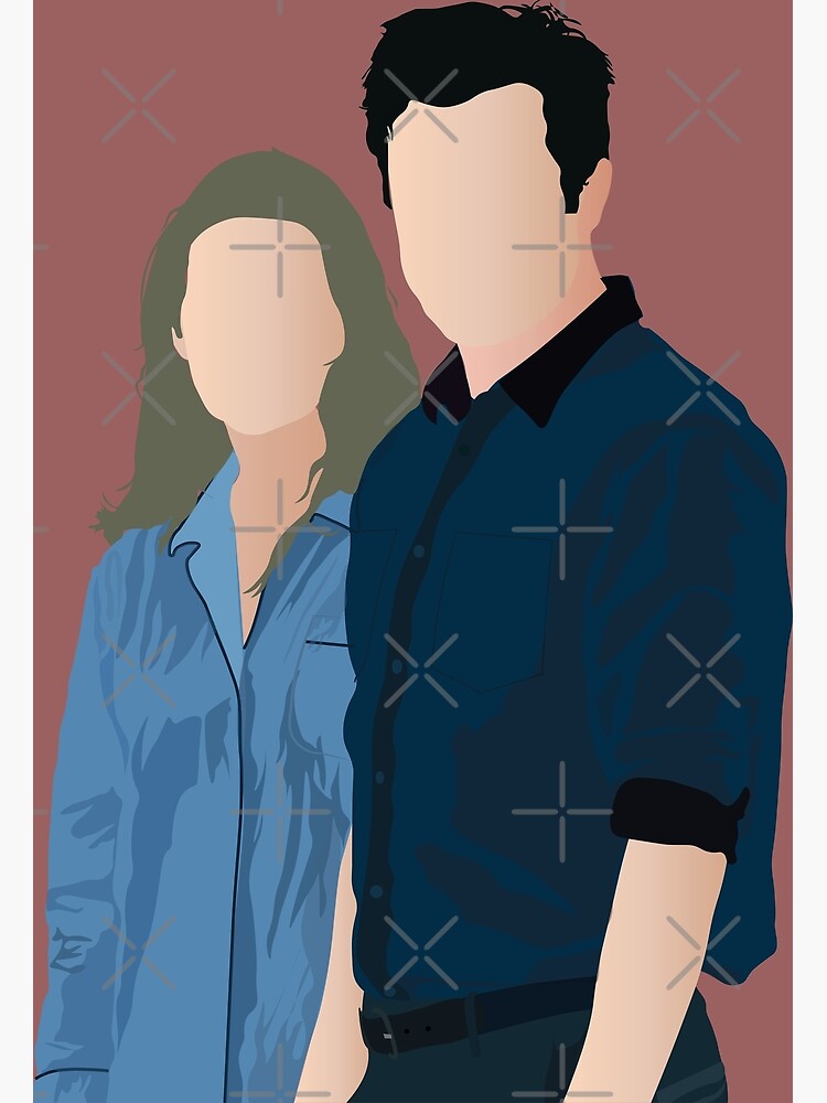 "Ozark Marty Byrde And Wendy Byrde Digital Illustration" Poster by