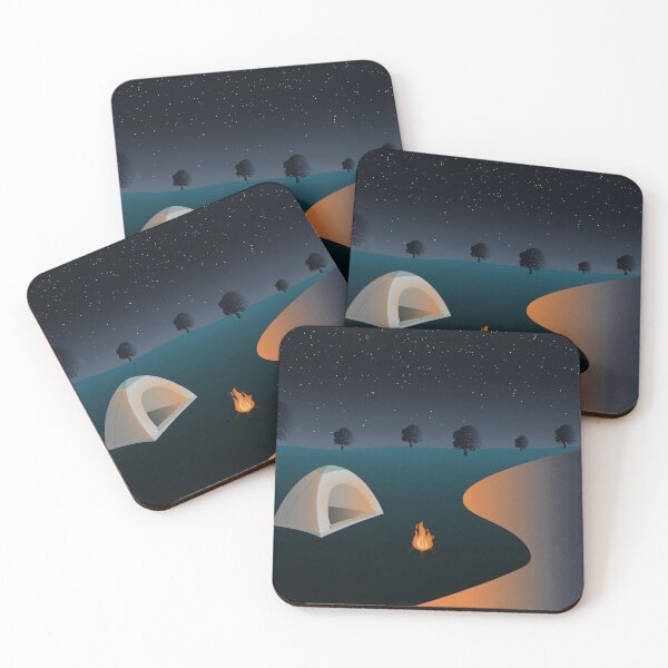 Item preview, Camping under the stars designed and sold by BeCreativeArts.