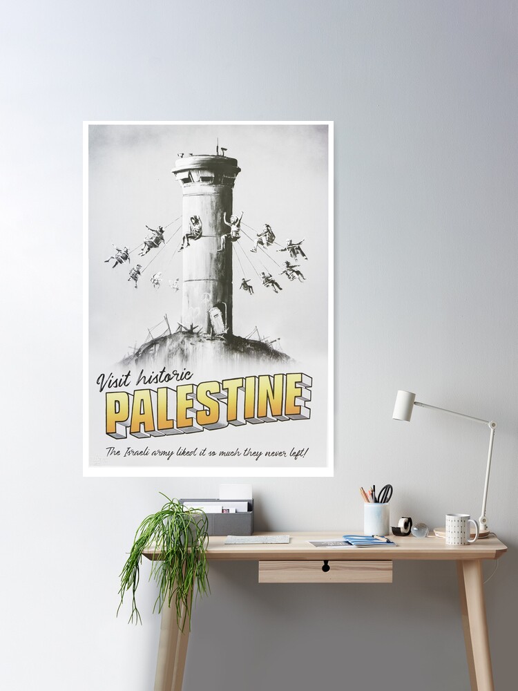 Visit Historic Palestine Banksy - Watchtower Swing Carousel Poster for  Sale by Teecha