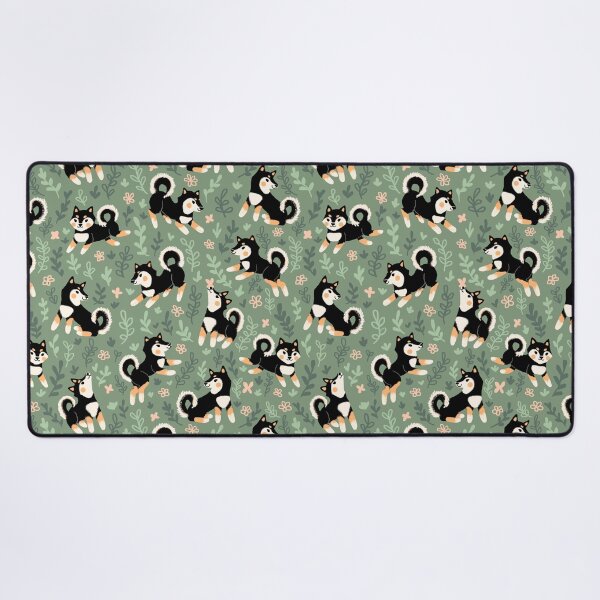Item preview, Playful Black And Tan Shiba Inu Pattern designed and sold by DeKoro.