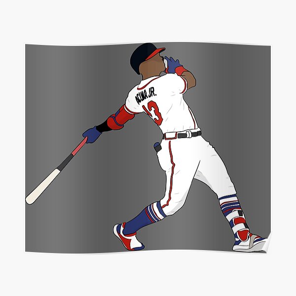 Ronald Acuna Jr. Atlanta Braves Poster Print, Real Player, Canvas Art,  Baseball Player, Ronald Acuna Decor, ArtWork, Posters for Wall SIZE  24''x32