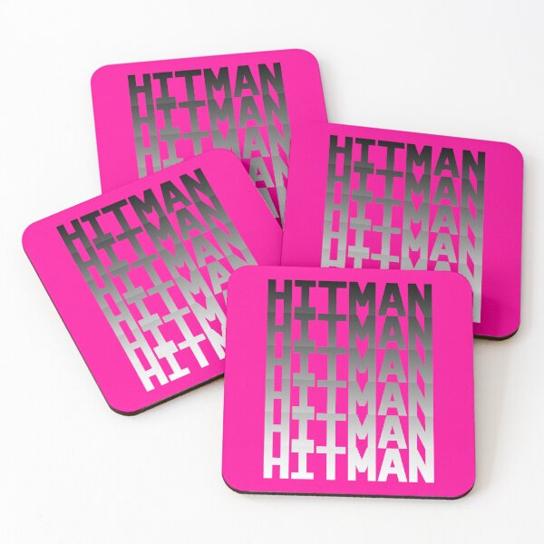 Item preview, HITMAN - BLACK to WHITE (PINK BG) designed and sold by MaidenofIron157.