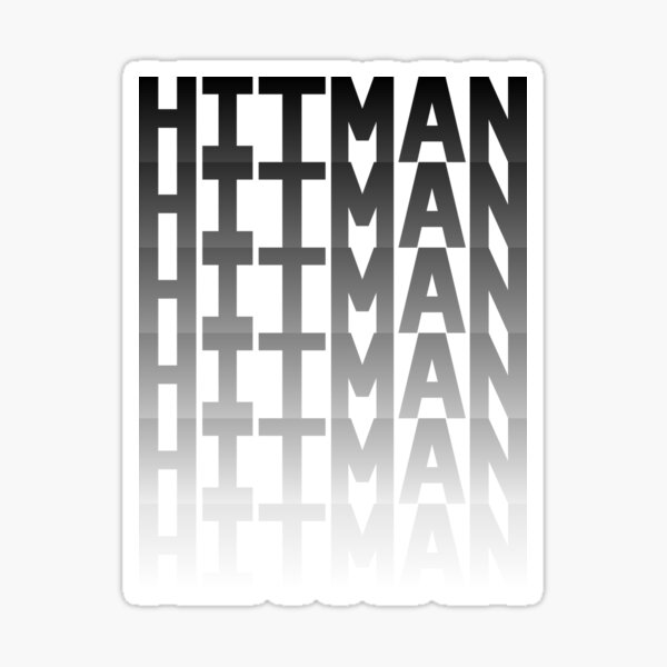 Item preview, HITMAN - BLACK to WHITE (PINK BG) designed and sold by MaidenofIron157.